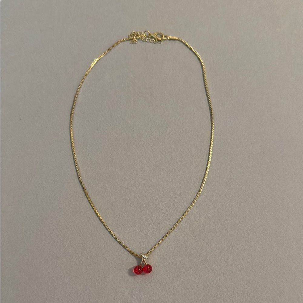 Cherry necklace M454 - Picture 3 of 3
